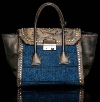 Prada Aviator Blue Flap Bag