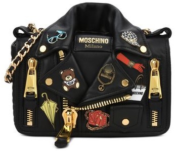 Moschino Shoulder Bag with Pins