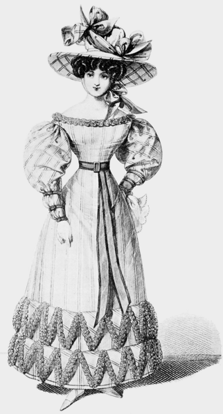 1820's fashion image