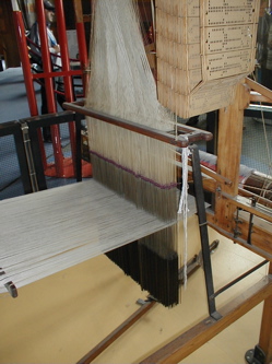 jacquard loom closeup