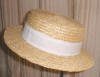 boater hat - straw