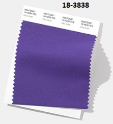 18-3838 Ultra Violet fabric Swatch