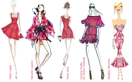 Honeysuckle Fashion Inspiration Illustration 2011