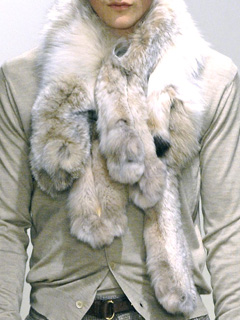 men's fur stole