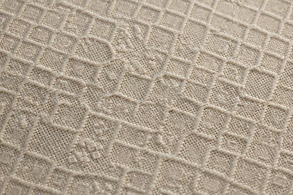 Dobby weave fabric with small geometric patterns