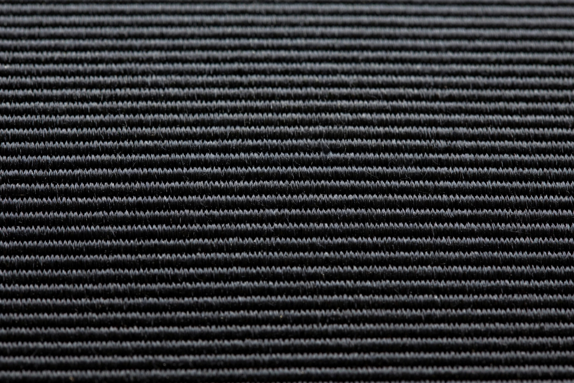 Black grosgrain ribbon showing its signature transverse ribs