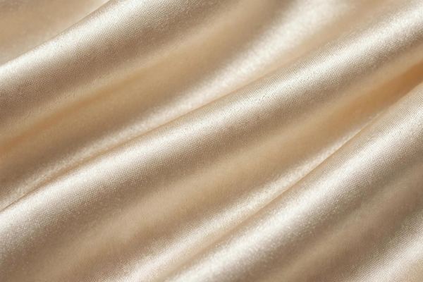 Satin weave fabric with smooth lustrous surface