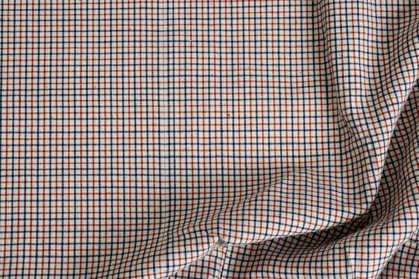 Tattersall checked fabric with thin contrasting lines