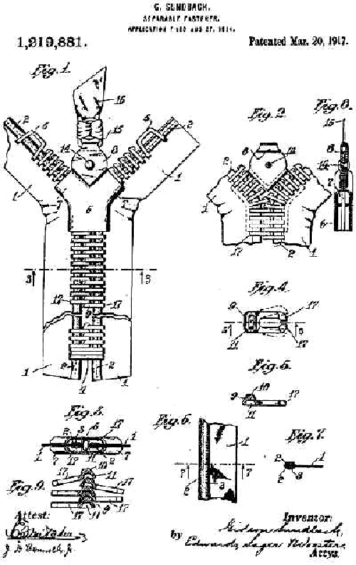 Zipper Patent