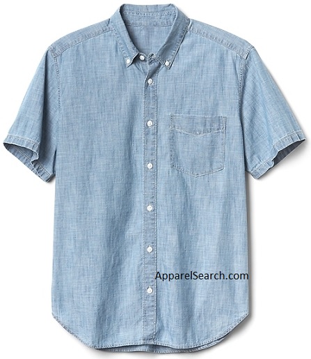 Short Sleeve Chambray Shirt