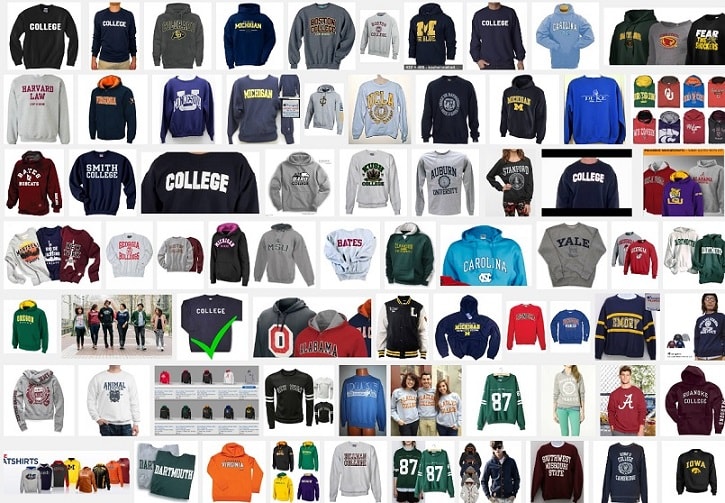 College Sweatshirts