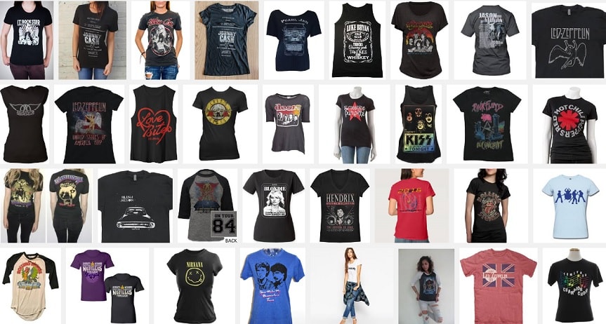 Concert T-shirt Assortment