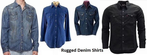 Rugged Denim Shirts