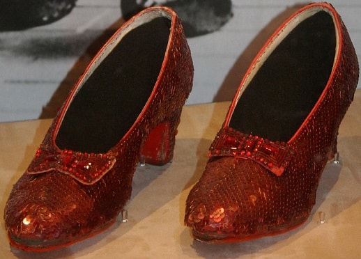 Original Ruby Slippers from Wizard of Oz