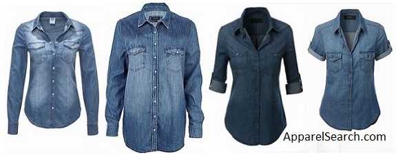 women's denim shirts