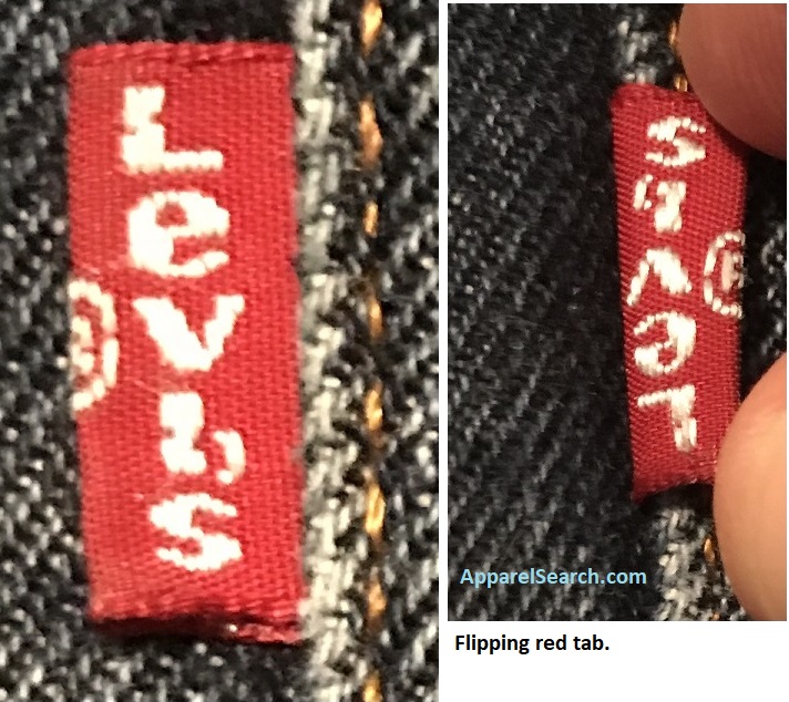 Levi's Red Tab Label Both Sides
