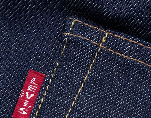 Big E Red Tab on Levi Jeans