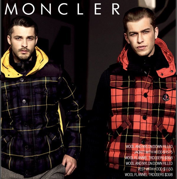 Moncler Men's Fashion Outerwear at Barneys Fall 2009