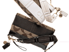 coach purses in fashion article about coach's new signature stripe collection.