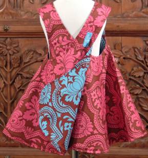 kids fashion reversible dress