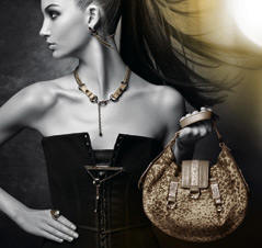 Swarovski crystal on designer handbags for autumn 2007