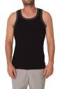 men's black tank top