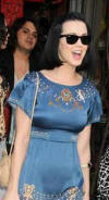 Katy Perry  spotted in Bejeweled Chain Maille Dress