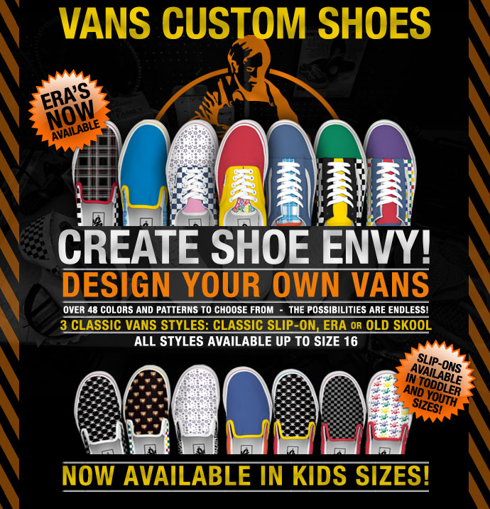 Paine Gillic Alternativ selv Custom Shoes : Vans Shoe Envy