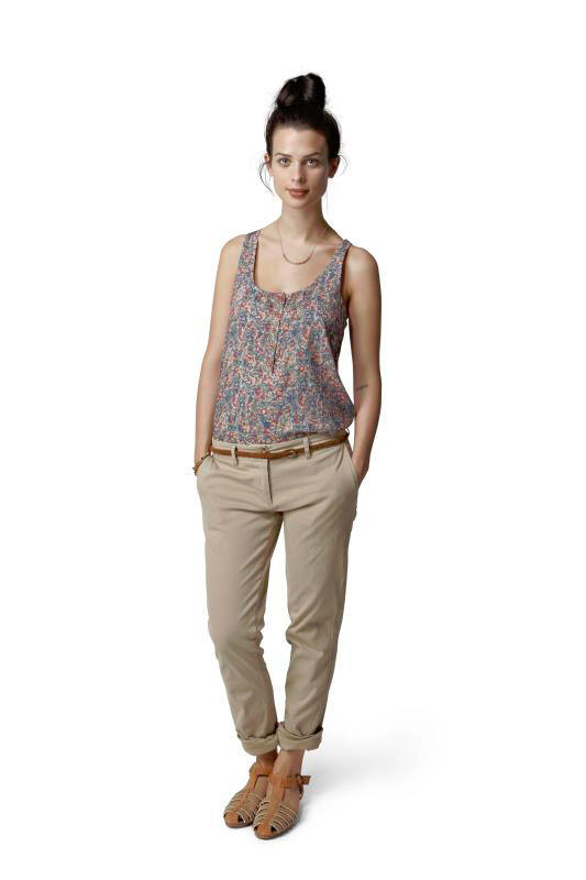 Printed Camille Top and Parker Chino Pant from Lifetime Collective