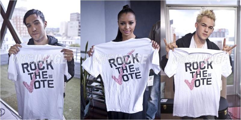 Pete Wentz, Kat Graham, James Durbin Rock to Vote