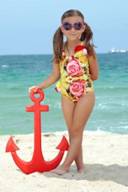 Girls Lamb Glam Swimwear