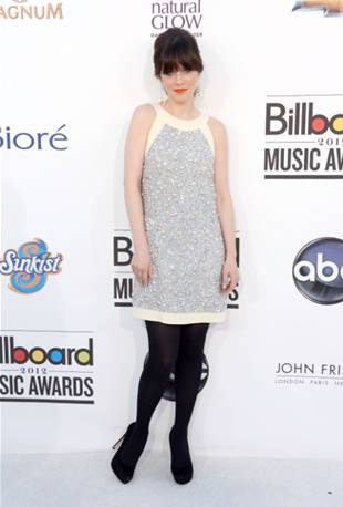 Zooey Deschanel Wearing Moschino at 2012 Billboard Music Awards