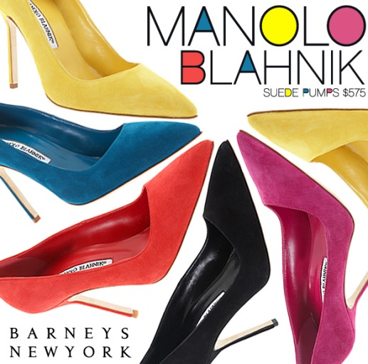Manolo Blahnik Suede Shoes
