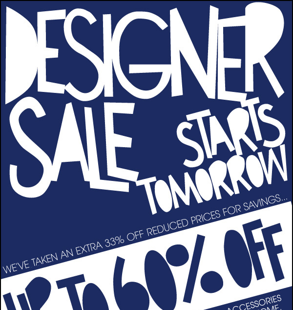 Designer Sale Starts Tomorrow 60 Percent Off at Barneys