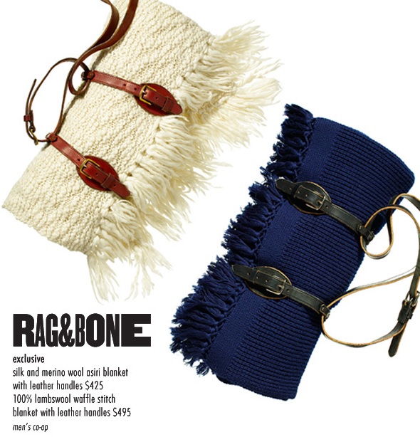 Rag & Bone Silk and Merino Wool Gift Blankets at Barneys For Holiday 2009