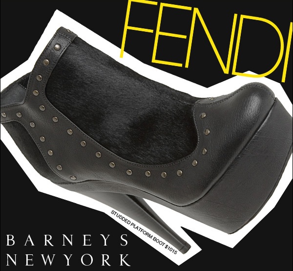 Fendi Studded Platform Boots