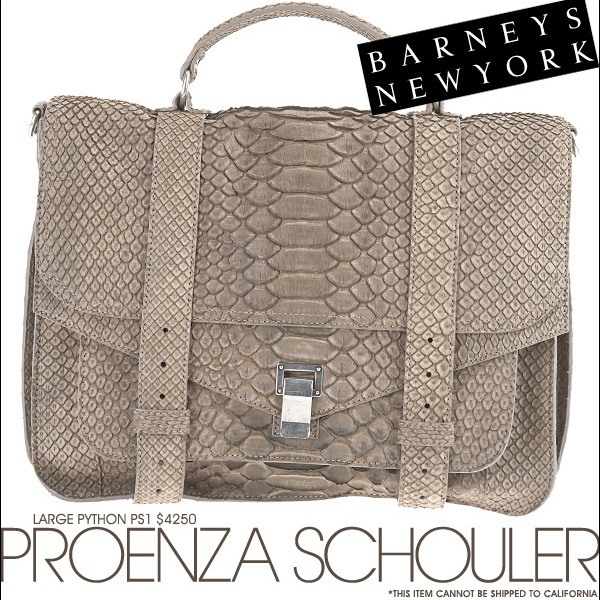 Proenza Schouler Python Handbags