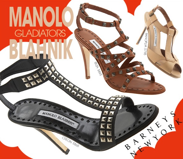 Gladiator Shoes by Manolo Blahnik at Barneys