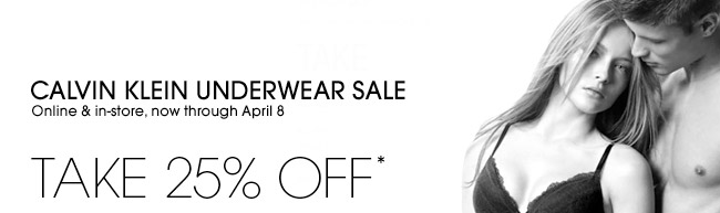 Calvin Klein Undwear Sale