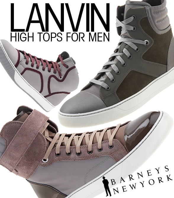Lanvin High Tops For Men at Barneys