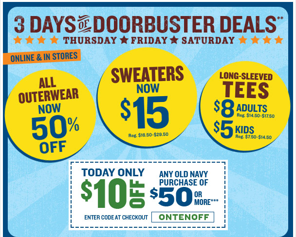 Door Busters Sale Old Navy 2009