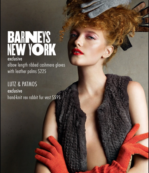 Elbow Length Cashmere Gloves 2009 at Barneys 