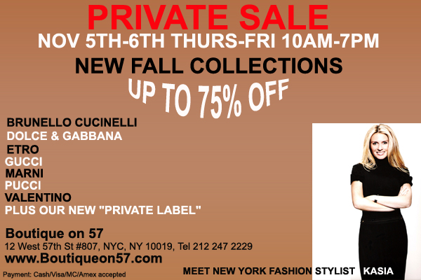 Private Fashion Sale November 2009
