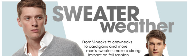 Men's Sweaters Fall Sweater Weather at Bloomingdales 2009