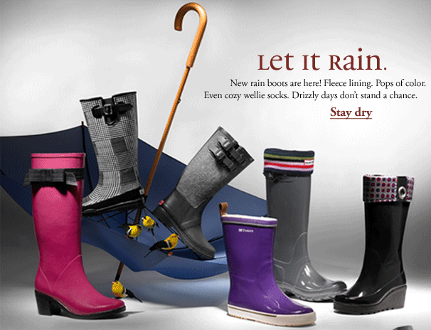 Rainboots at Piperlime Fall 2009