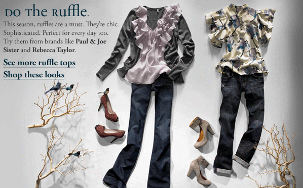 Piperlime Shows Ruffles in 2009 : Fashion Tops for Women