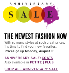 Nordstrom Anniversary Sale 2010