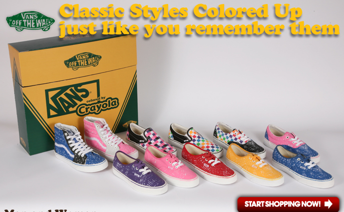 Vans Crayola Shoe Colors
