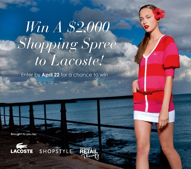 Win Shopping Spree Lacoste Spring 2011