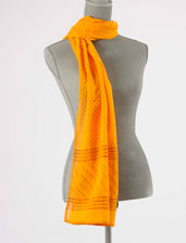 Block Print Scarves Orange